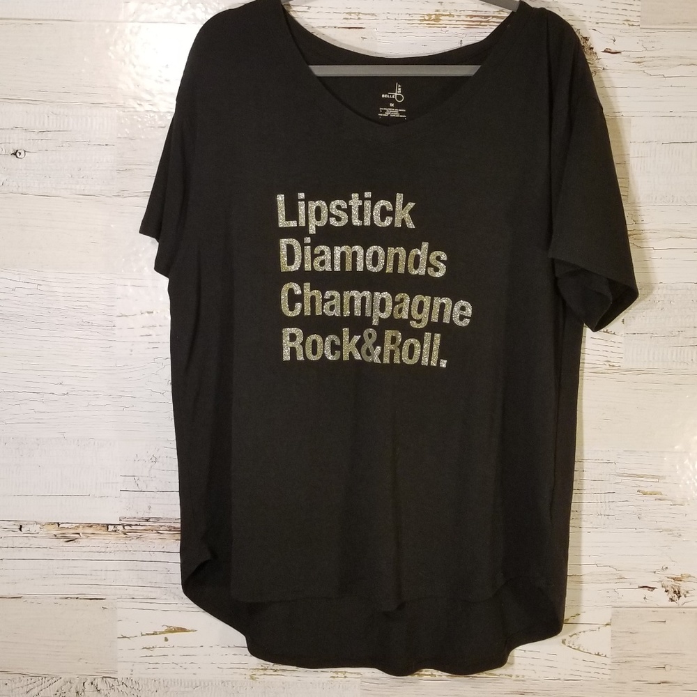 Belle Sky Rock and Roll graphic tee